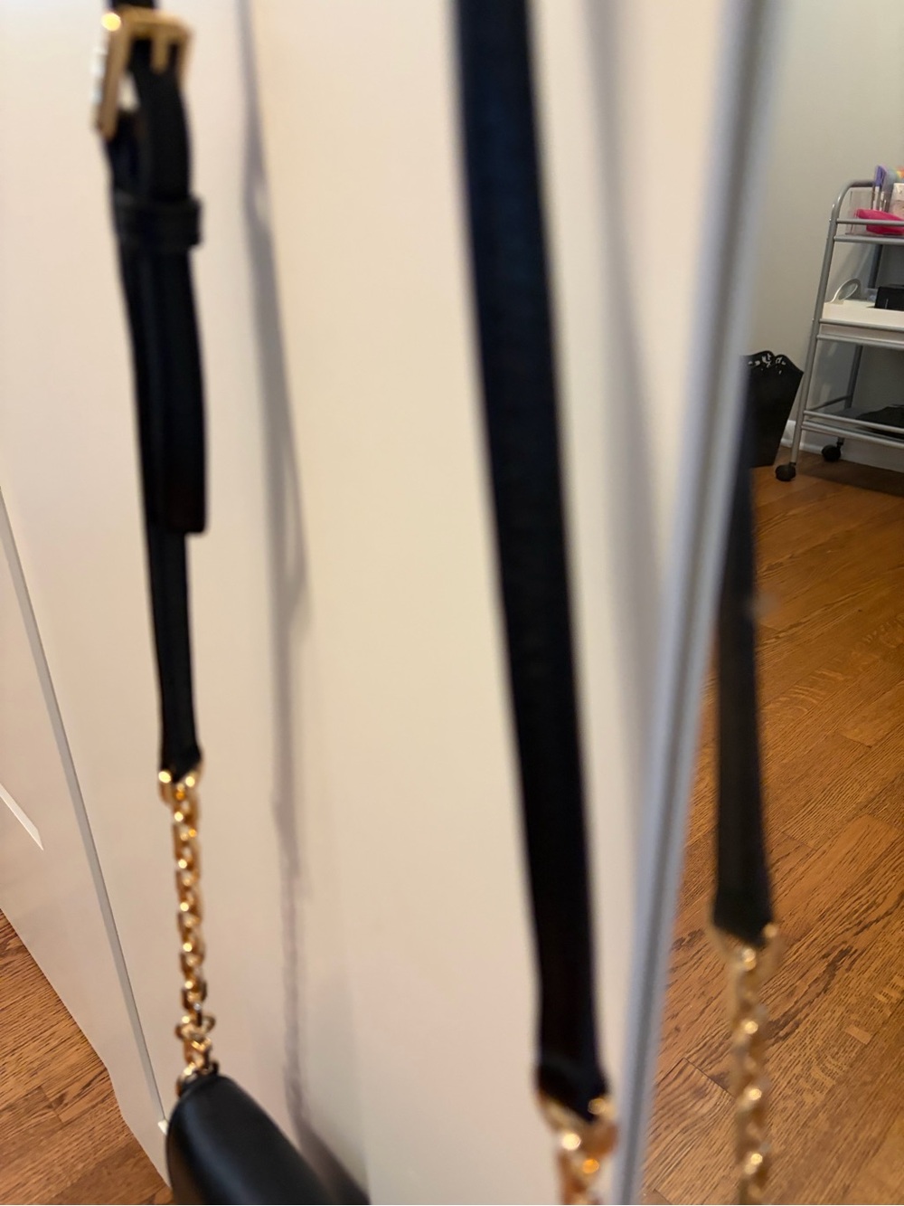 Tory Burch Black Crossbody Bag with Gold Logo - Picture 9 of 9